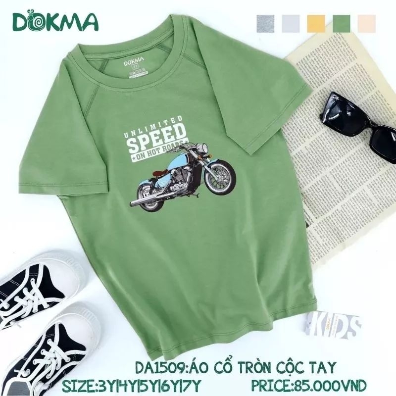 Áo cộc tay bé trai Dokma  mã DA1060, DA1509