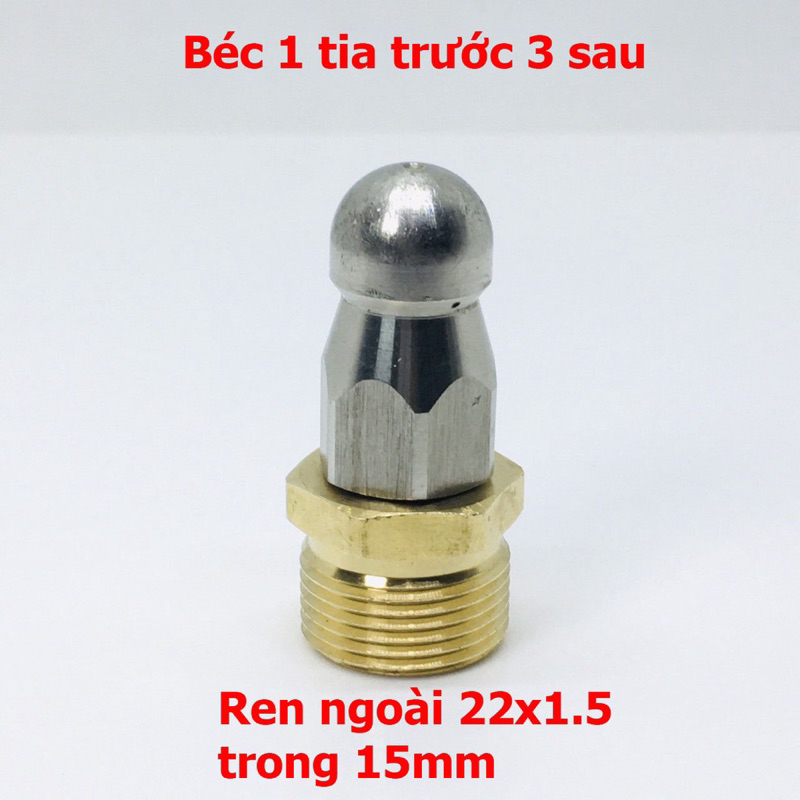 Béc phun thông tắc cống - 1 trước 3 sau