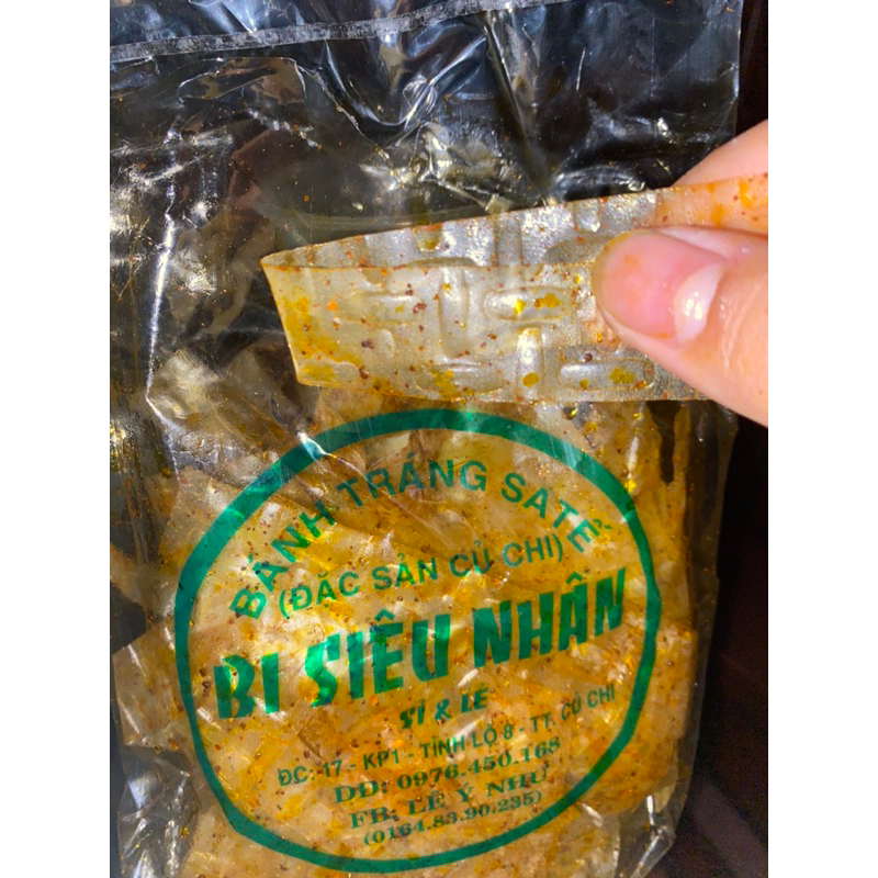 Bánh tráng sate Bi siêu Nhân