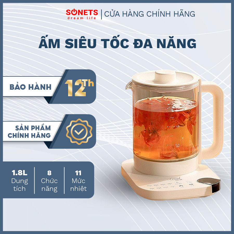 Ấm Siêu Tốc Cảm Ứng , Bình Pha Trà Tự Động . Sonets