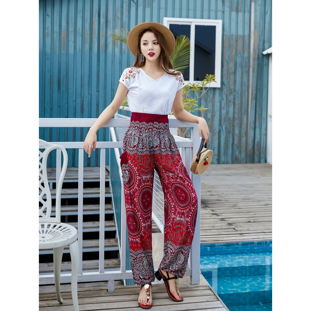 BOHO-HAREM quần phong cách Âu Mỹ-H00401