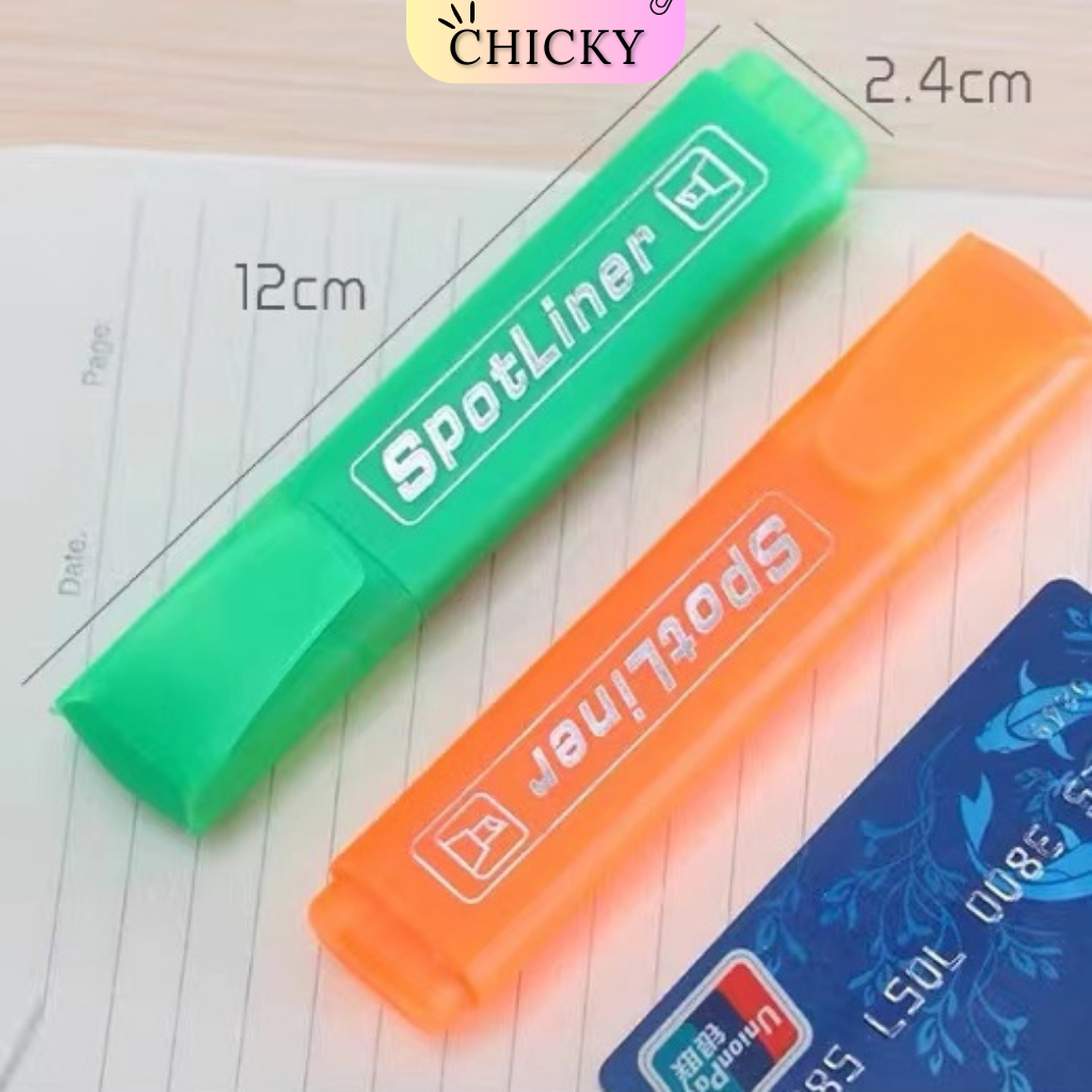 Bút đánh dấu nhớ dòng Chicky bút màu Spotliner nhiều màu nhanh khô cao cấp