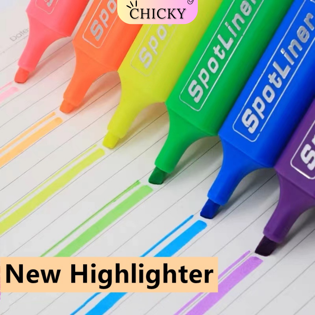 Bút đánh dấu nhớ dòng Chicky bút màu Spotliner nhiều màu nhanh khô cao cấp