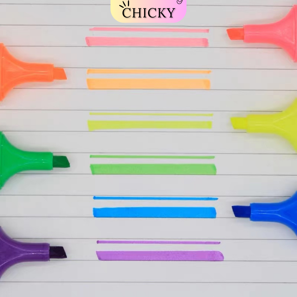 Bút đánh dấu nhớ dòng Chicky bút màu Spotliner nhiều màu nhanh khô cao cấp