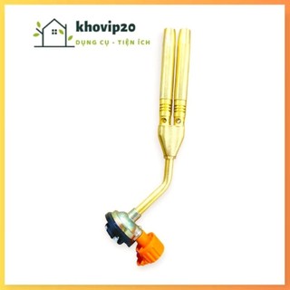 Khò gas mini ricas 820 đồng nguyên khối - đèn khò 2 nòng cao cấp