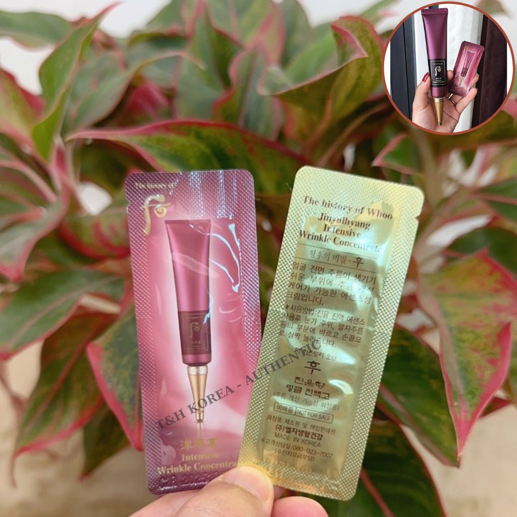 Gói kem chống nhăn và xoá thâm quầng mắt cao cấp Whoo Intensive Wrinkle Concentrate 1ml | BigBuy360 - bigbuy360.vn