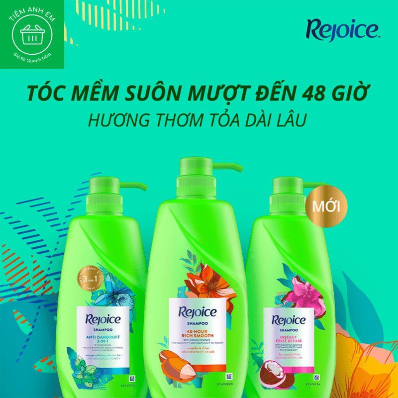Dầu gội Rejoice dạng chai 630ml - ngăn rụng tóc/ sạch gàu/ siêu mềm/ hoa hồng/ Hương Hoa - Rejoice Perfume