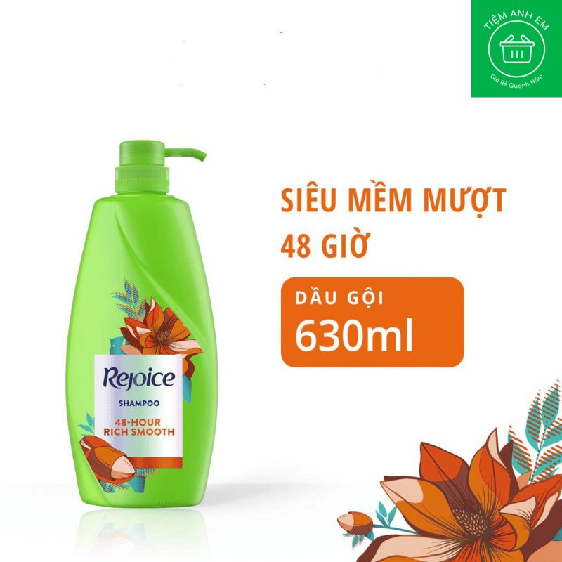 Dầu gội Rejoice dạng chai 630ml - ngăn rụng tóc/ sạch gàu/ siêu mềm/ hoa hồng/ Hương Hoa - Rejoice Perfume