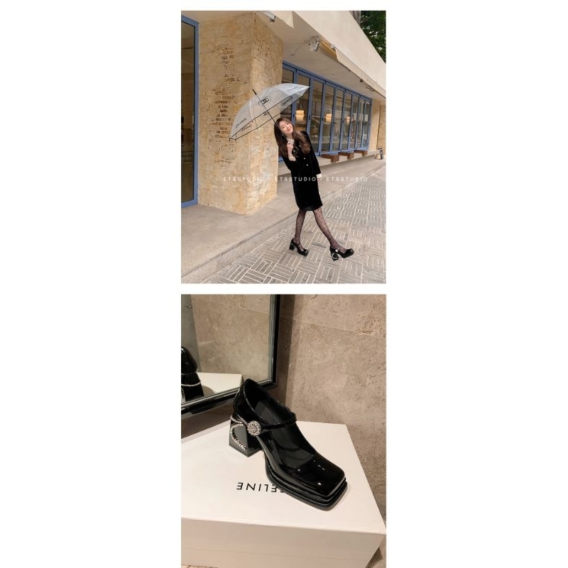 Giầy nữ búp bê xinh xắn đế 9,5 cm