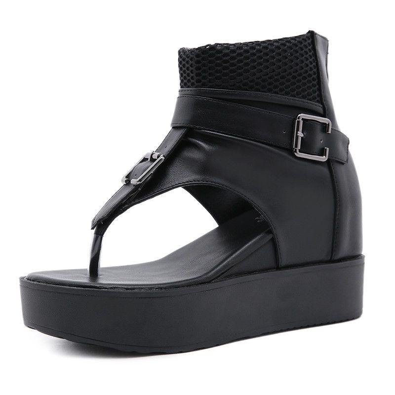 Giầy da nữ xỏ ngón đế 11cm