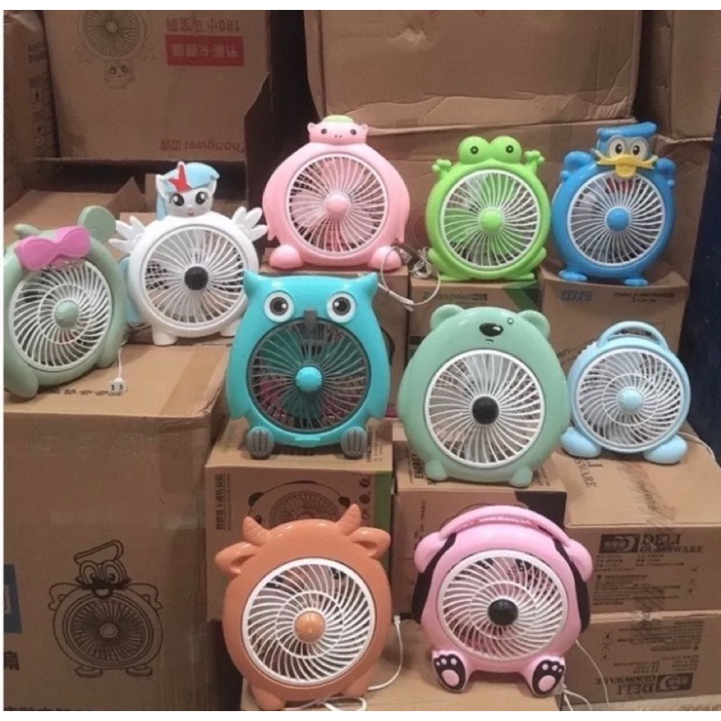 [Xả kho] QUẠT ĐỂ BÀN MINI HÌNH THÚ cắm điện phù hợp để bàn làm việc cho dân văn phòng Cực Đáng Yêu