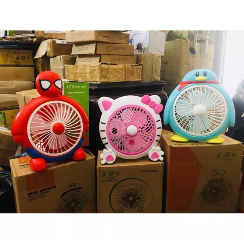 [Xả kho] QUẠT ĐỂ BÀN MINI HÌNH THÚ cắm điện phù hợp để bàn làm việc cho dân văn phòng Cực Đáng Yêu