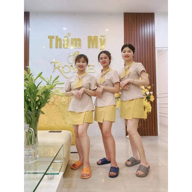 Đồng phục mùa hè cho spa, tmv siêu hot chất  đẹp  loại 1 giá xưởng