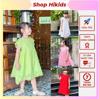  Váy Đầm Thêu Hoa CAO CẤP Cho Bé Gái 1-2-3 Tuổi Cánh Tiên Dự Tiệc Thôi Nôi Quà Sinh Nhật Màu Tím Hồng Đỏ,Trắng Xanh 