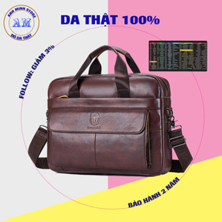 Combo túi đeo chéo da bò nam đựng laptop 17 inch công sở AM02 + lót chuột phím tắt khổ 30x80x0,2