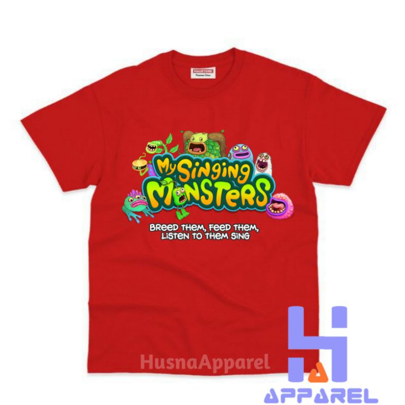 Áo phông cho bé trai và bé gái in hình MY SINGING MONSTER dễ thương, chất liệu cotton mềm mịn thoáng NTSHIRT 04