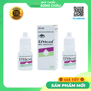 ✅ Nhỏ mắt Efticol 0,9% dùng để nhỏ mắt hoặc rửa mắt