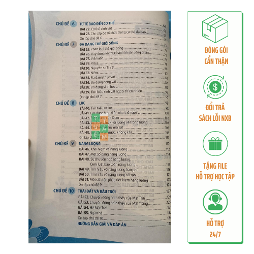 Sách - Bài tập Khoa học tự nhiên lớp 6
