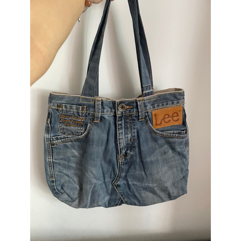 Túi jeans tote nhà tui tự may