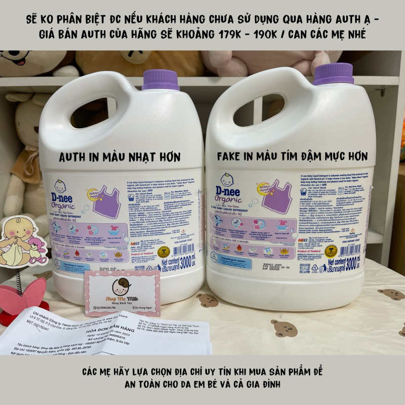 Nước giặt xả Dnee Thái Lan 3 lít chính hãng kèm tem phụ ĐT🌸👶🏻 🎁