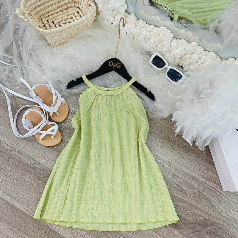 Váy bé gái đính hoa xinh xắn nhiều màu