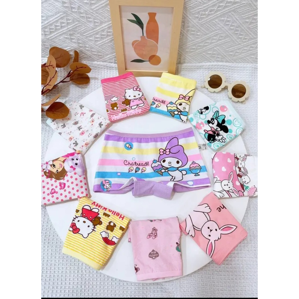 Quần chip bé gái, Quần lót đùi trẻ em, quần chip đùi cho bé gái từ 6-30kg