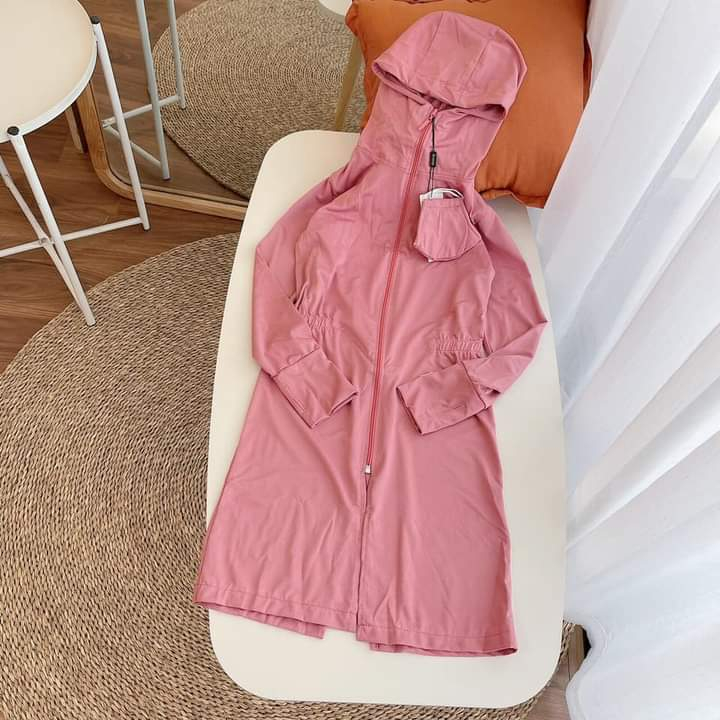 Aó choàng chống nắng toàn thân thông hơi kim cương cao cấp