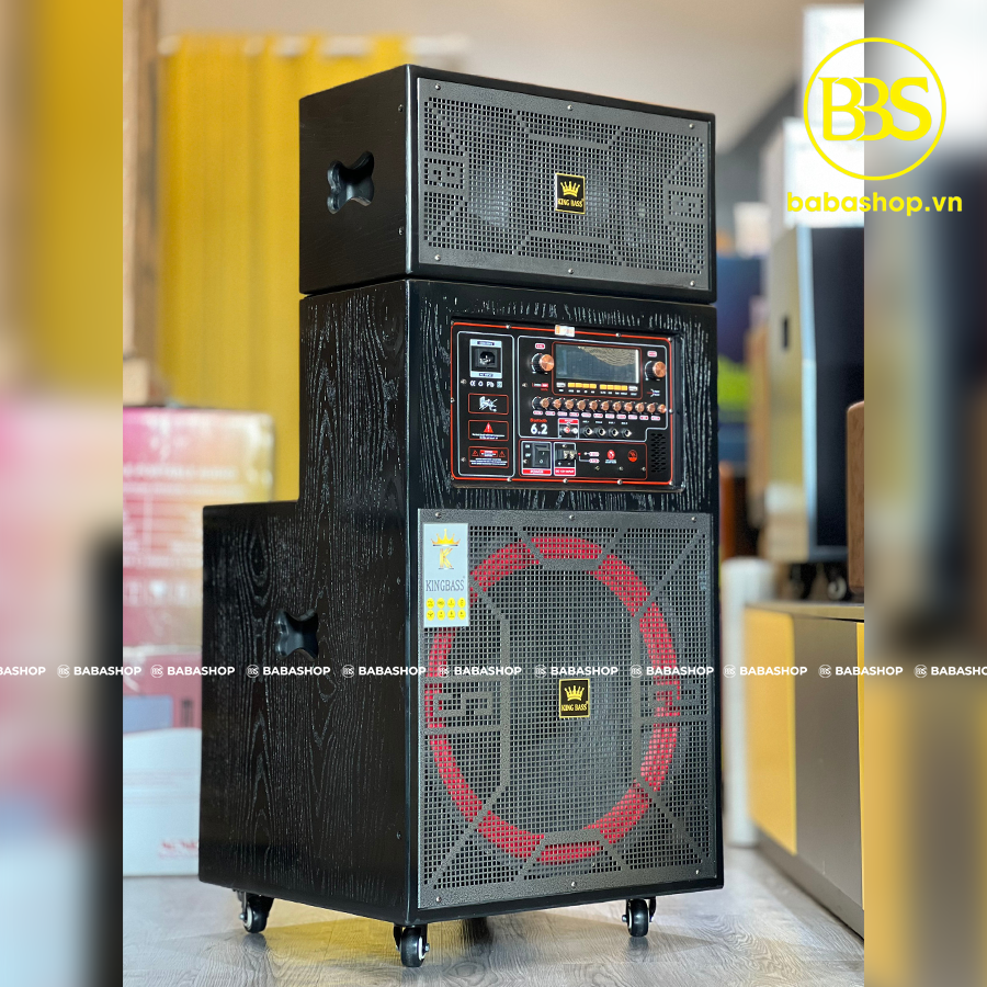 Loa Kéo Karaoke Kingbass DO96A, Loa Kéo Gập Di Động Công Suất Lớn Bass 50, Âm Thanh Cực Hay, Bass Ấm + Kèm 2 Mic Hút Âm