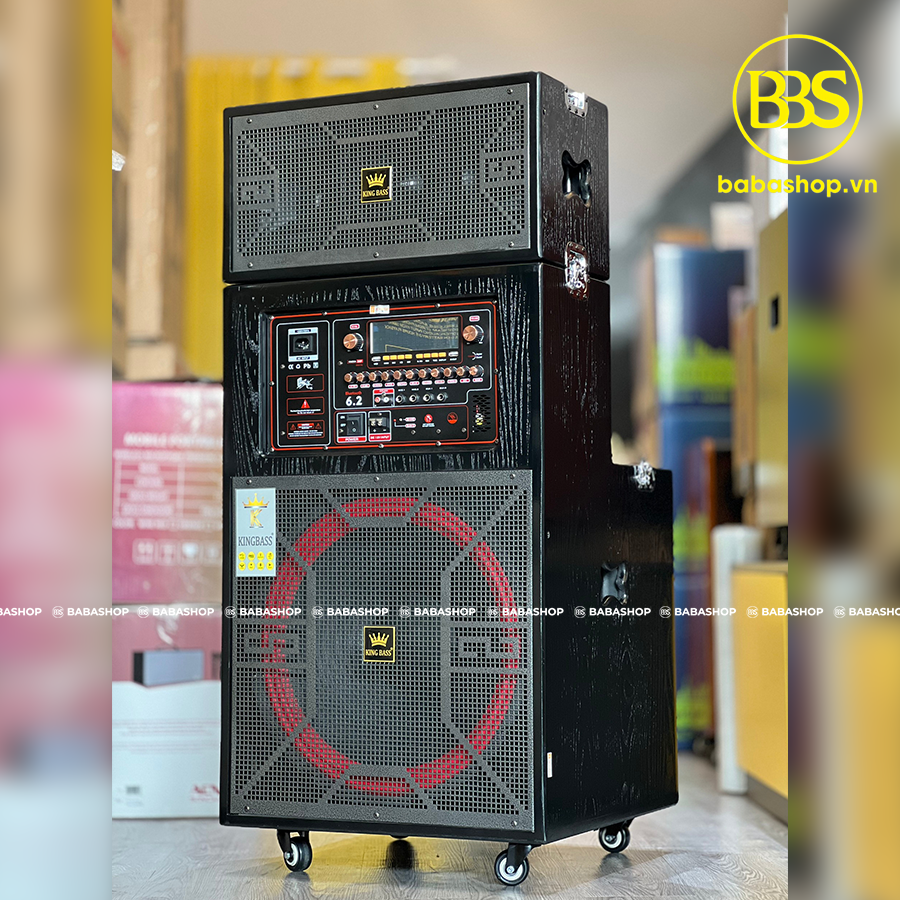 Loa Kéo Karaoke Kingbass DO96A, Loa Kéo Gập Di Động Công Suất Lớn Bass 50, Âm Thanh Cực Hay, Bass Ấm + Kèm 2 Mic Hút Âm