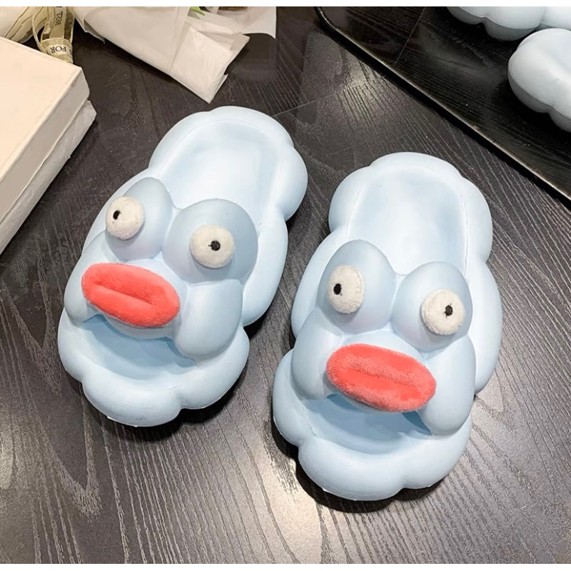 Dép đôi môi căng mọng, dép sandal nữ, dép mỏ hỗn xì tin