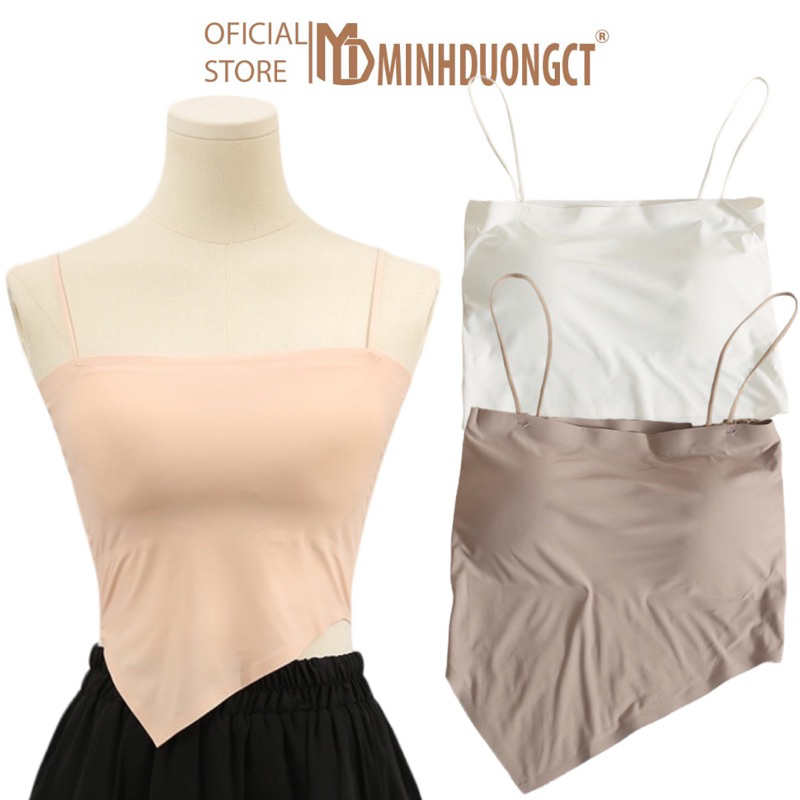Áo Bra Yếm Đi Biển Vạt Chéo- Áo Lót 2 dây Su Đúc Thun Lạnh [Minhduongct]