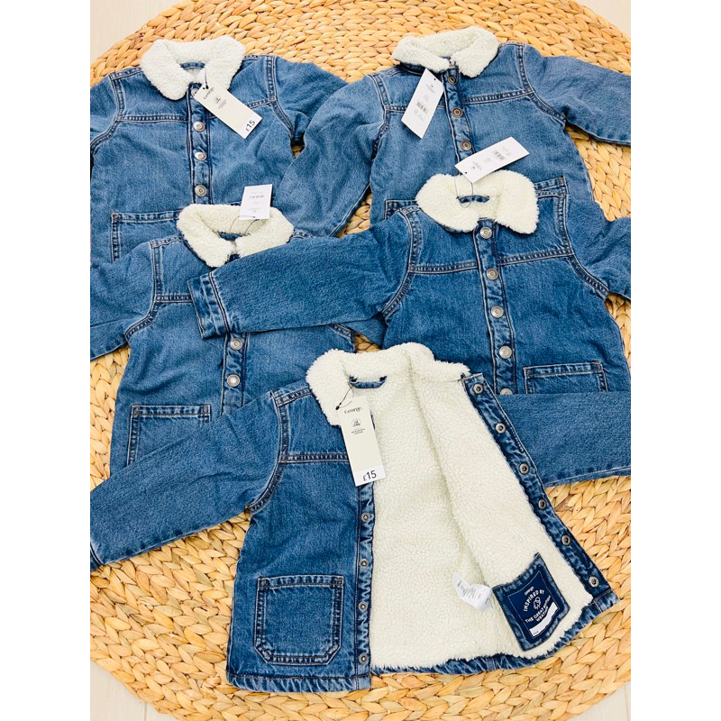 Áo ấm jean chần bông george