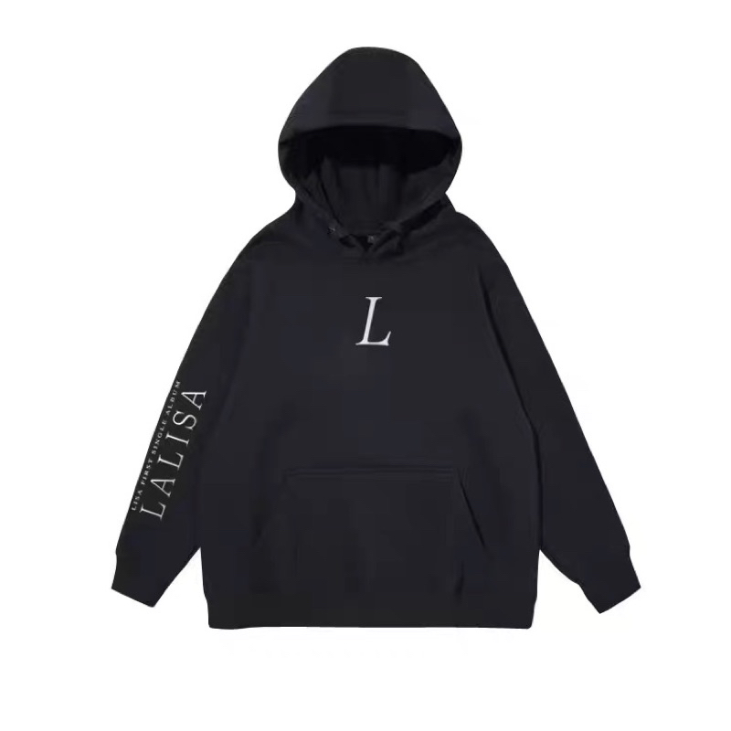 Áo hoodie in chữ LALISA Blackpink