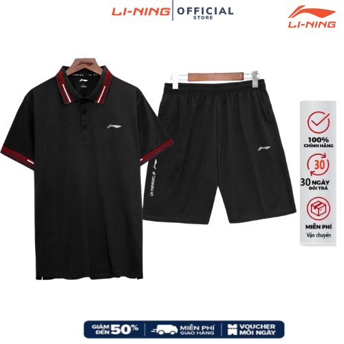 Bộ thể thao nam big size hè lining, bộ thể thao nam mới nhất hiện nay, bộ hè lining mới nhất năm 2023