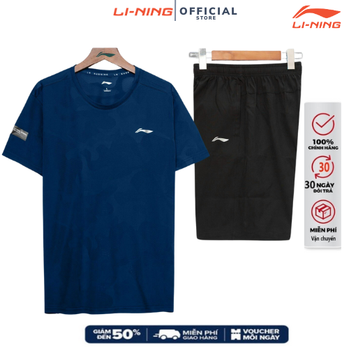 Bộ quần áo thể thao nam Lining thời trang mùa hè mát mẻ,bộ nam lining mùa hè cao cấp mẫu mới nhất năm nay | BigBuy360 - bigbuy360.vn