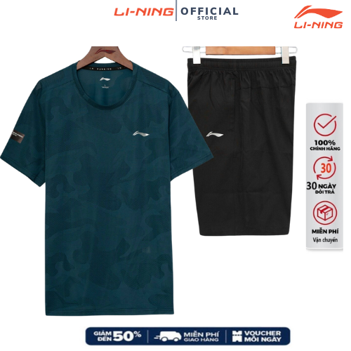 Bộ quần áo thể thao nam Lining thời trang mùa hè mát mẻ,bộ nam lining mùa hè cao cấp mẫu mới nhất năm nay