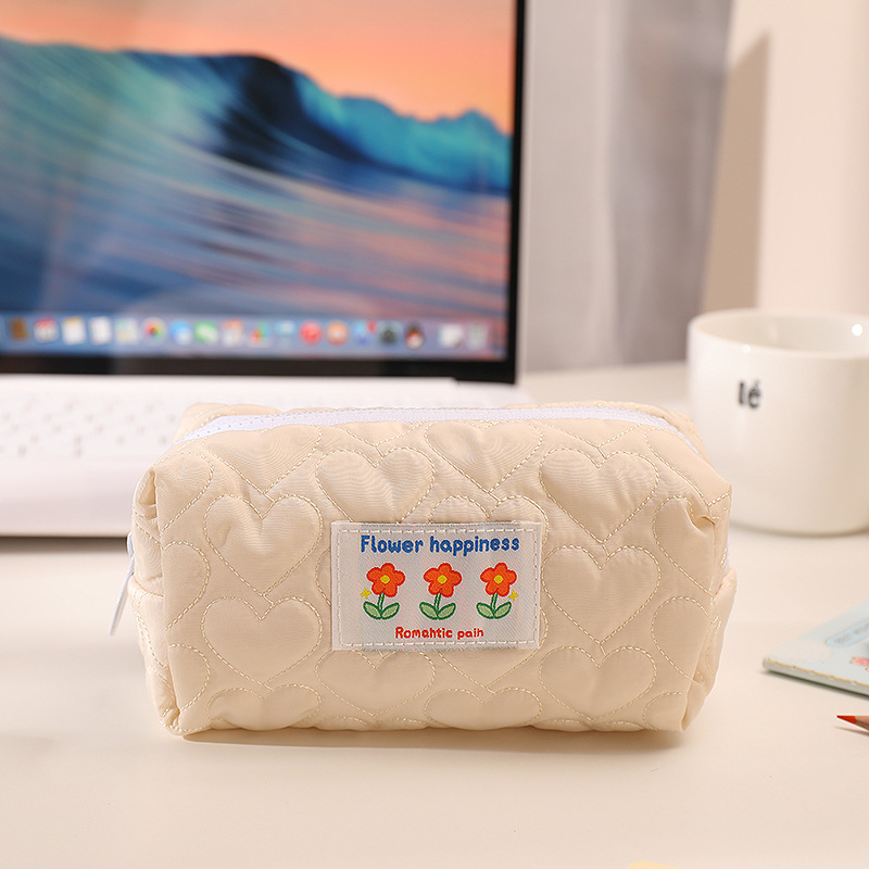 Túi bút vải hoa