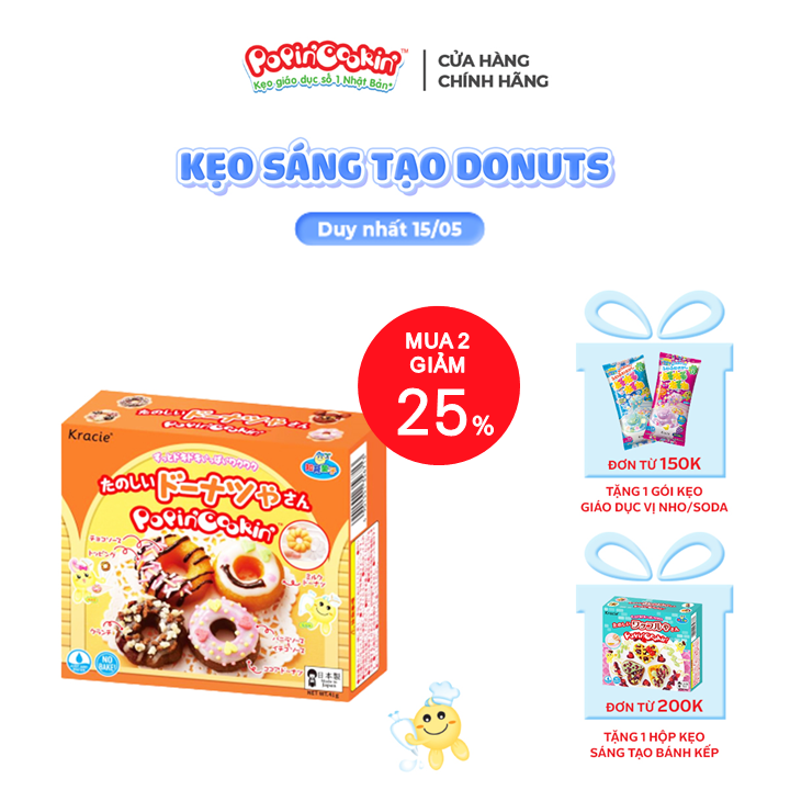 Combo 3 hộp kẹo Popin Cookin đồ chơi sáng tạo ăn được gồm: Sushi + Cơm Bento + 1 hộp tự chọn chính hãng [Popin Cookin]