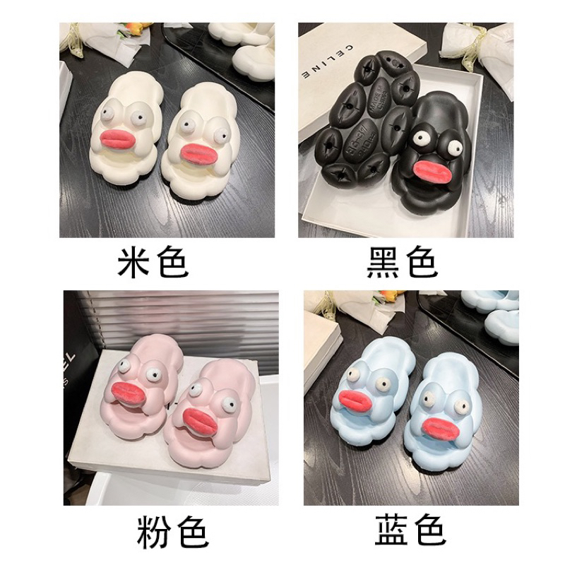 Dép đôi môi căng mọng, dép sandal nữ, dép mỏ hỗn xì tin