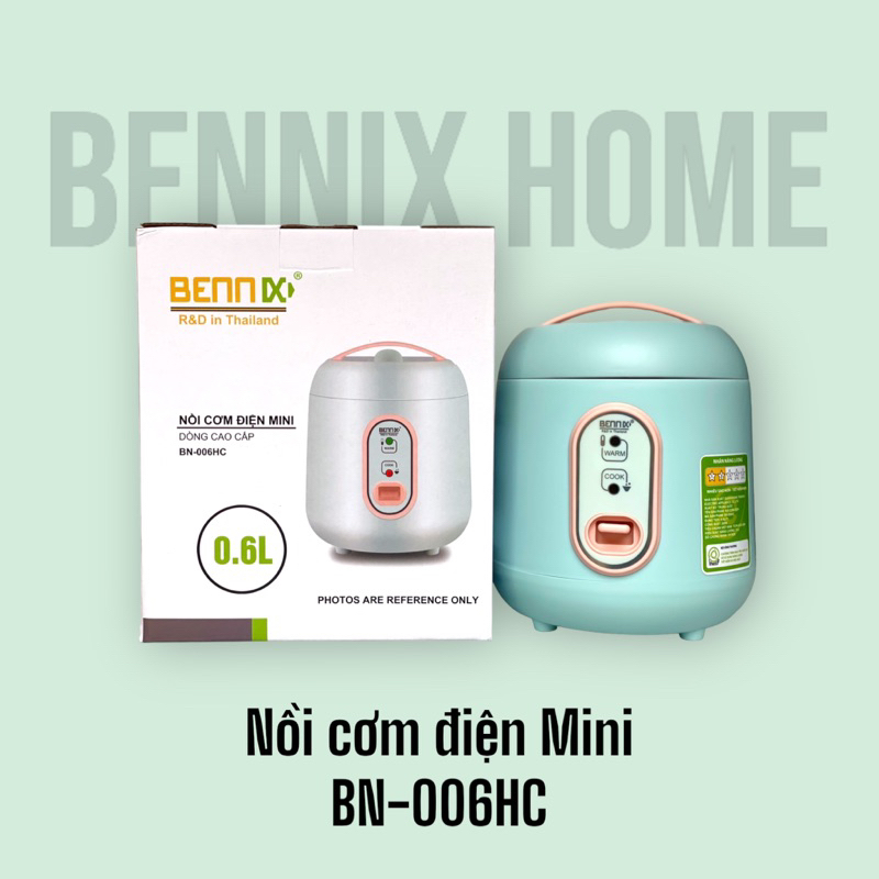 Nồi cơm điện Mini 0,6L Bennix BN-006HC,hàng chính hãng,bảo hàng 24 tháng