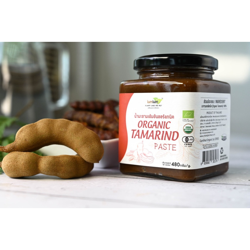 Nước cốt Me cô đặc Thái Hữu Cơ (LumLum, Organic Tamarind Paste) - 480gr