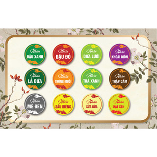 Set 20 tem nhân bánh trung thu - tem dán nhân bánh trung thu - sticker dán bánh trung thu