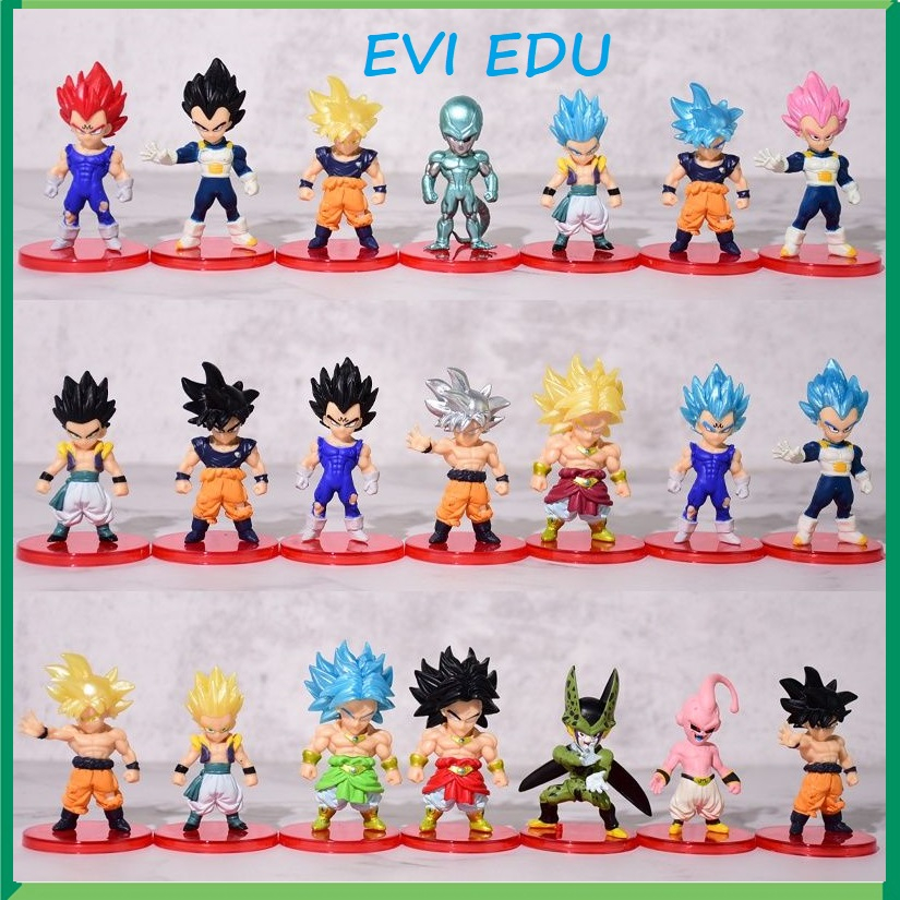 Mô hình nhân vật Songoku Dragon Ball /  Broly Gohan Gotenks Frieza Goku Rose mô hình cao 7cm