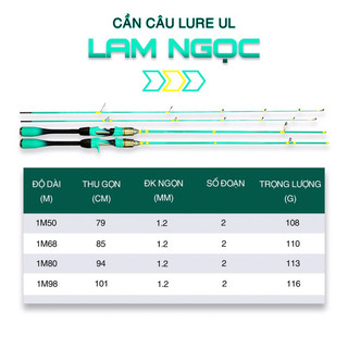 cần lure UL lam ngọc
