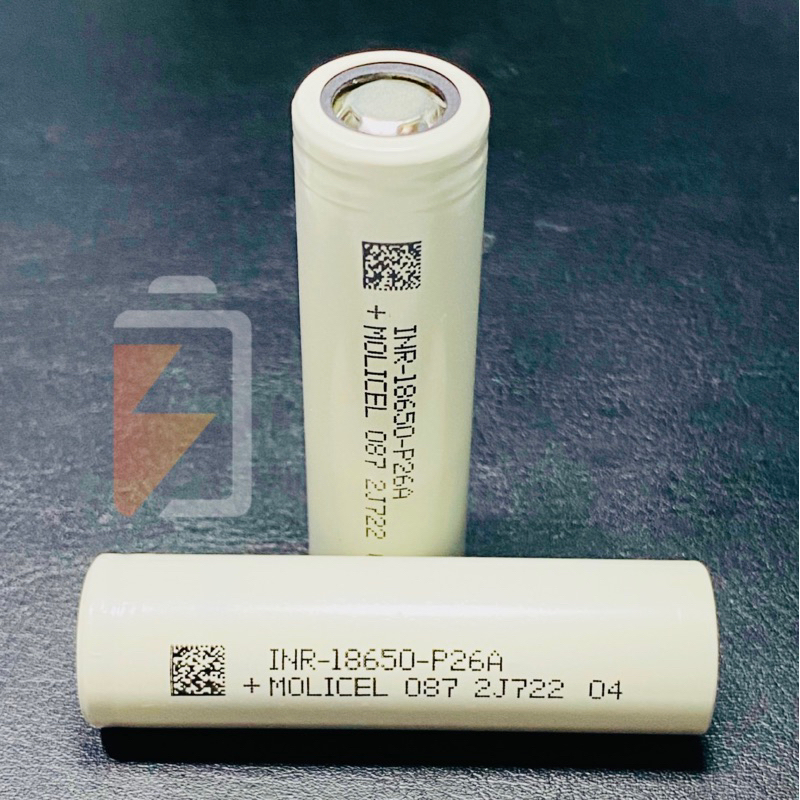 Pin xả cao MOLICEL mới 100% INR18650 P26A 35A 2600mAh xả liên tục 35A