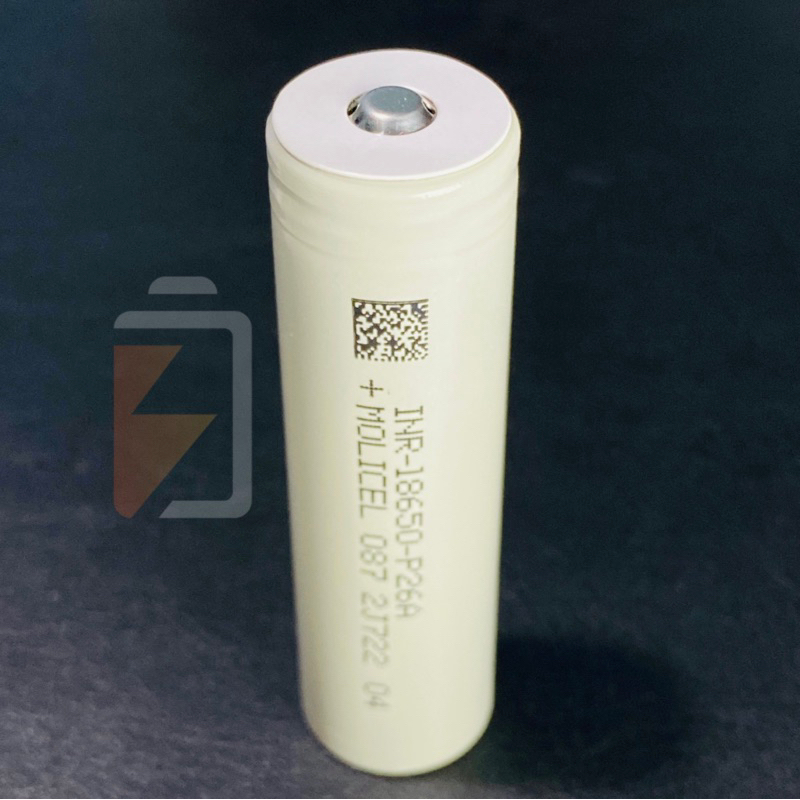 Pin xả cao MOLICEL mới 100% INR18650 P26A 35A 2600mAh xả liên tục 35A