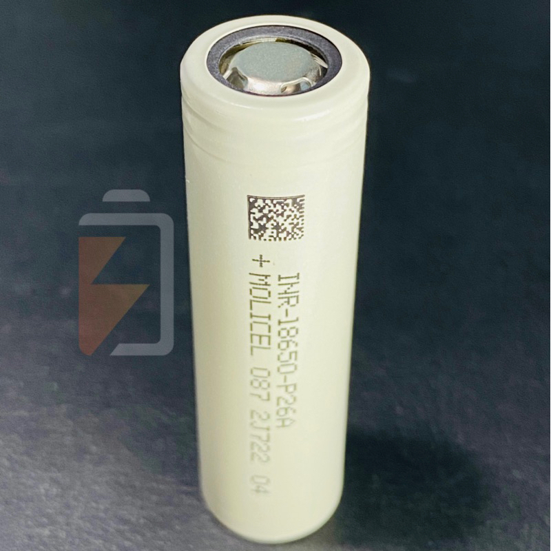 Pin xả cao MOLICEL mới 100% INR18650 P26A 35A 2600mAh xả liên tục 35A