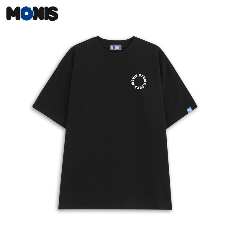 ÁO THUN UNISEX BASIC OVERSIZE LOGO.2023 100% COTTON - MONIS CHÍNH HÃNG
