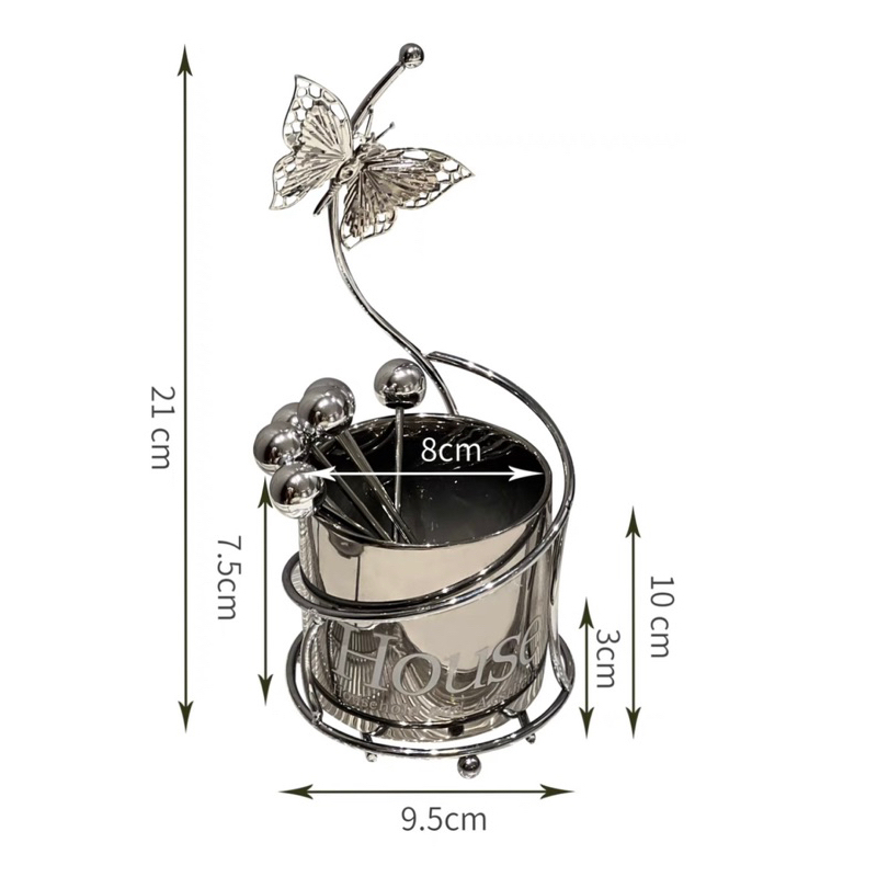 Ống Đựng Đũa/ Dĩa Ăn Hoa Quả Decor