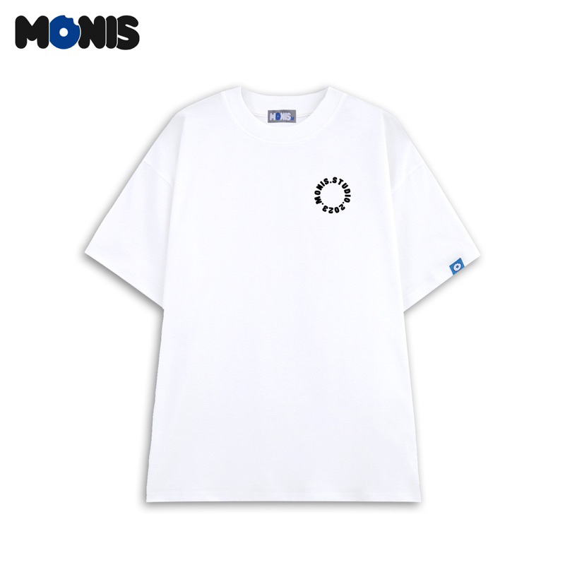 ÁO THUN UNISEX BASIC OVERSIZE LOGO.2023 100% COTTON - MONIS CHÍNH HÃNG